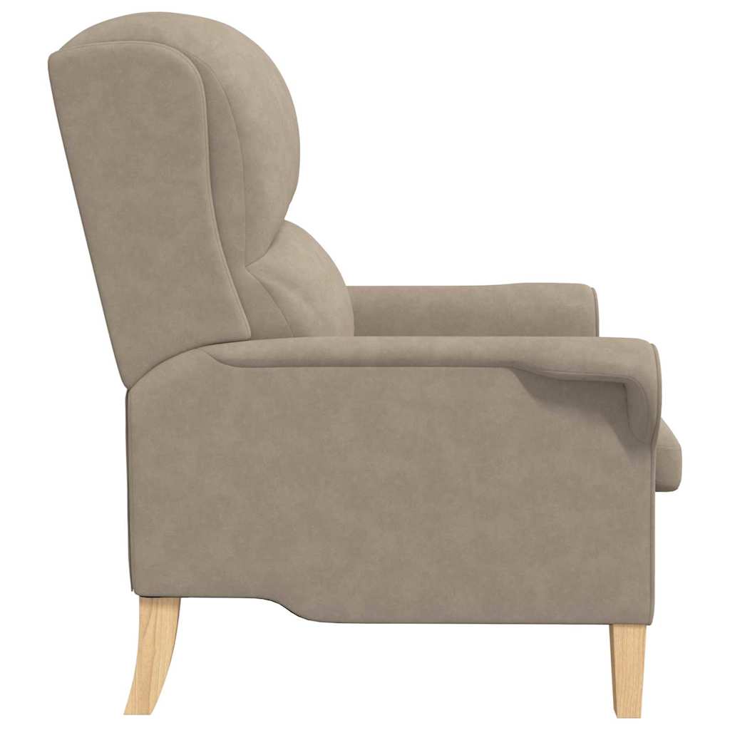 Armchair Taupe 76 x 94 x 102 cm Microfibre