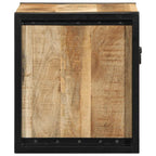 Bedside Cabinet 40x35x40 cm Solid Rough Wood Mango