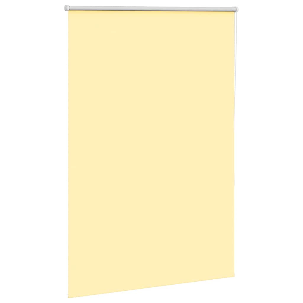 Roller Blind Blackout Yellow 110x175 cm Fabric Width 105.7 cm Polyester
