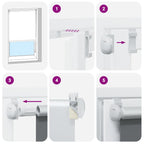 Roller Blind Blackout Yellow 110x175 cm Fabric Width 105.7 cm Polyester