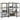 4-Layer Storage Shelves 4 Pcs Steel&Engineered Wood