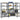 4-Layer Storage Shelves 4 Pcs Steel&Engineered Wood
