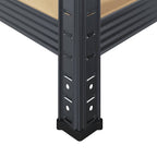 5-Layer Storage Shelves 4 pcs Anthracite Steel&Engineered Wood