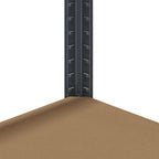 5-Layer Storage Shelves 4 pcs Anthracite Steel&Engineered Wood