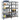 4-Layer Storage Shelves 4 Pcs Steel&Engineered Wood