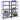 4-Layer Storage Shelves 4 Pcs Steel&Engineered Wood