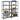 4-Layer Storage Shelves 4 Pcs Steel&Engineered Wood