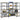 4-Layer Storage Shelves 4 Pcs Steel&Engineered Wood