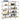 3 Piece 5-Layer Shelves Set Steel&Engineered Wood