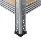 3 Piece 5-Layer Shelves Set Steel&Engineered Wood