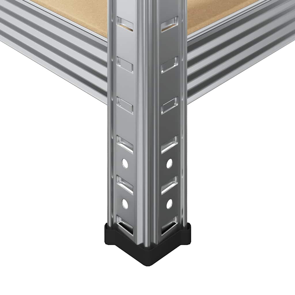 3 Piece 5-Layer Shelves Set Steel&Engineered Wood