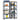 3 Piece 5-Layer Shelves Set Steel&Engineered Wood