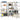 3 Piece 5-Layer Shelves Set Steel&Engineered Wood
