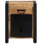Bedside Cabinet 40x30x50 cm Solid Rough Wood Mango