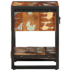 Bedside Cabinet Multicolour 35x34x45 cm Solid Wood Reclaimed