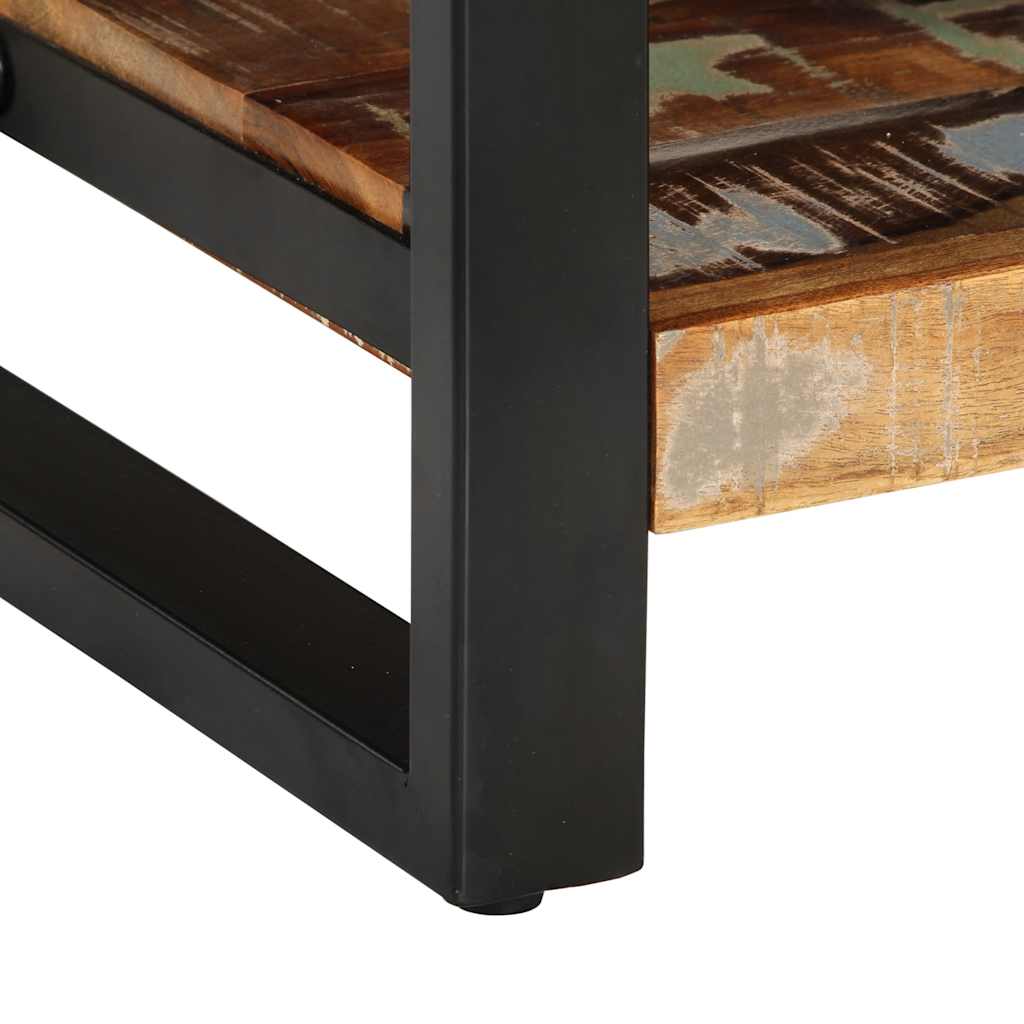 Bedside Cabinet Multicolour 35x34x45 cm Solid Wood Reclaimed