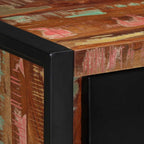 Drawer Cabinet Multicolour 50x35x70 cm Solid Wood Reclaimed