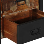 Drawer Cabinet Multicolour 50x35x70 cm Solid Wood Reclaimed