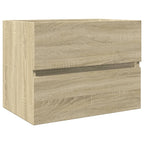 2 Piece Bathroom Furniture Set Ceramic and Engineered Wood