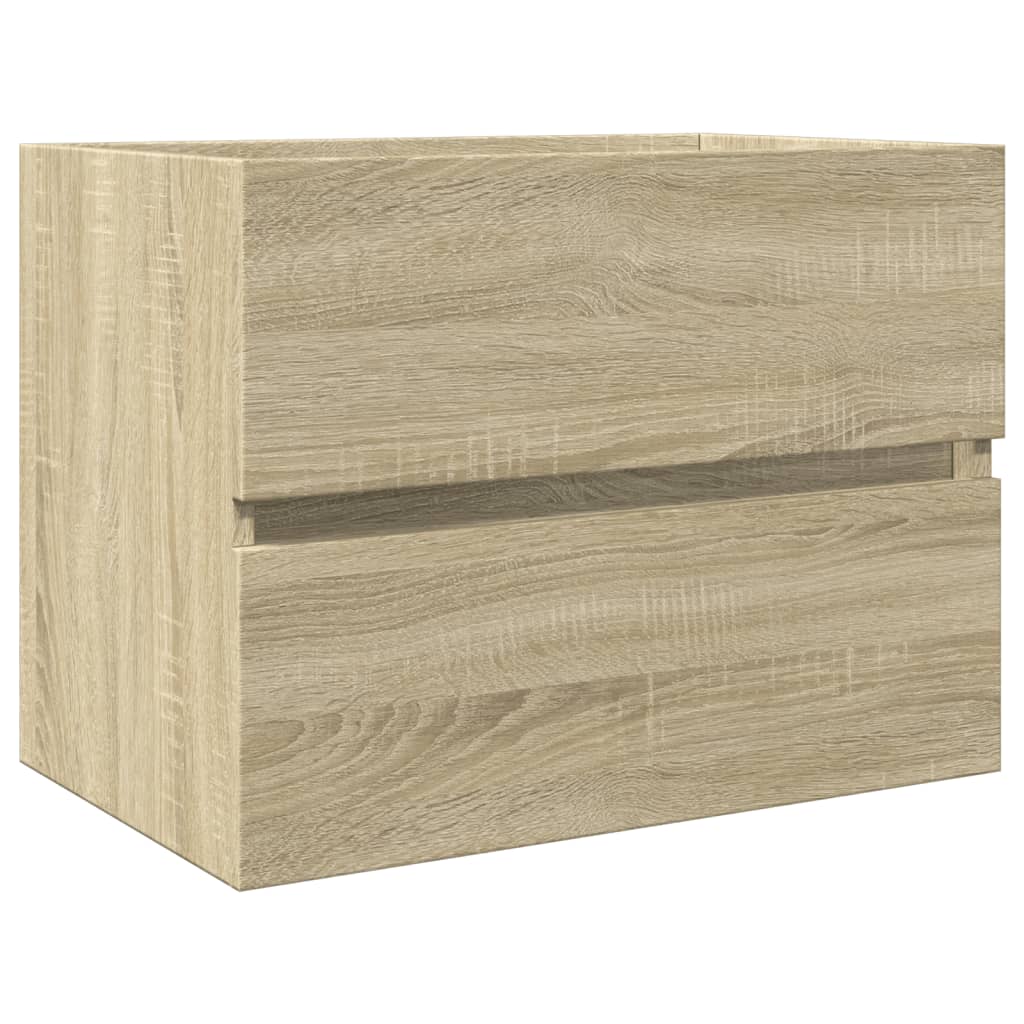2 Piece Bathroom Furniture Set Ceramic and Engineered Wood