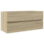 2 Piece Bathroom Furniture Set Ceramic and Engineered Wood
