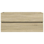 2 Piece Bathroom Furniture Set Ceramic and Engineered Wood