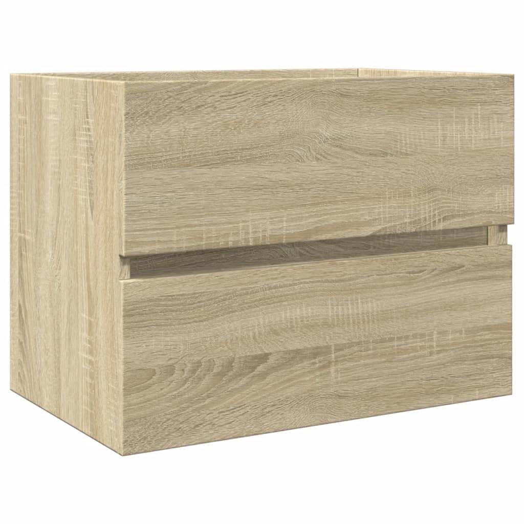 2 Piece Bathroom Furniture Set Ceramic and Engineered Wood