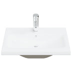 2 Piece Bathroom Furniture Set Ceramic and Engineered Wood