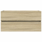 2 Piece Bathroom Furniture Set Ceramic and Engineered Wood