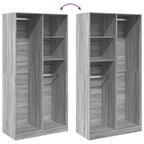 Wardrobe Grey Sonoma 100x50x200 cm Engineered Wood