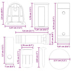 30 Piece Roller Blind Fittings 18 mm