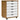 Rolling Cabinet with Drawers MOSS Honey Brown Solid Wood Pine