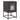 Bedside Cabinet Black 36x39x60.5 cm Cold-rolled Steel