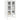 Highboard White 68x39x123 cm Steel