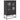 Highboard Black 68x39x111.5 cm Steel