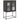 Highboard Black 68x39x107 cm Steel
