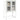 Highboard White 68x39x107 cm Steel