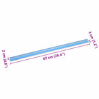 Stair Nosings 30 pcs Silver 67 cm Aluminium