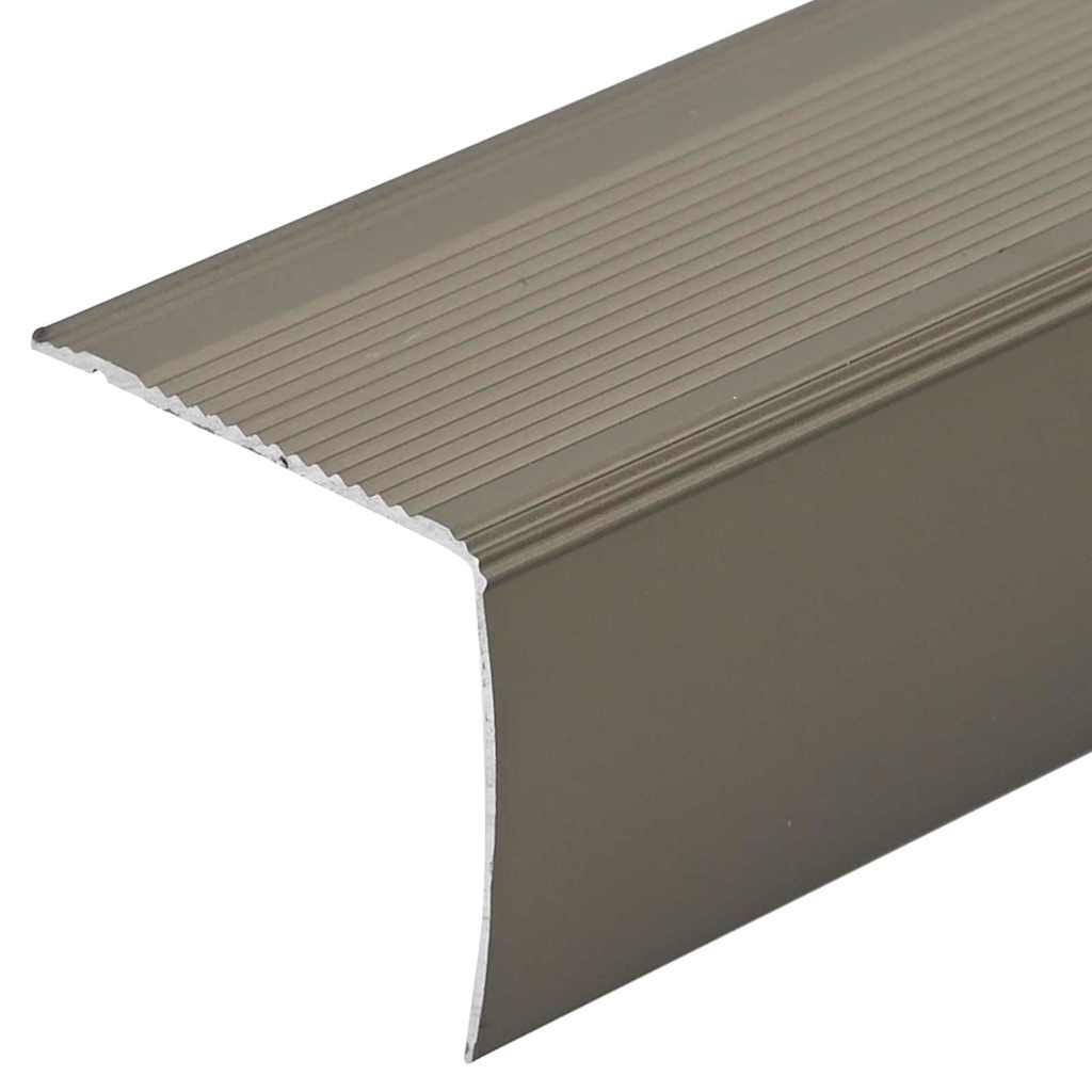 Stair Nosings 30 pcs Champagne 67 x 3 x 2 cm Aluminium