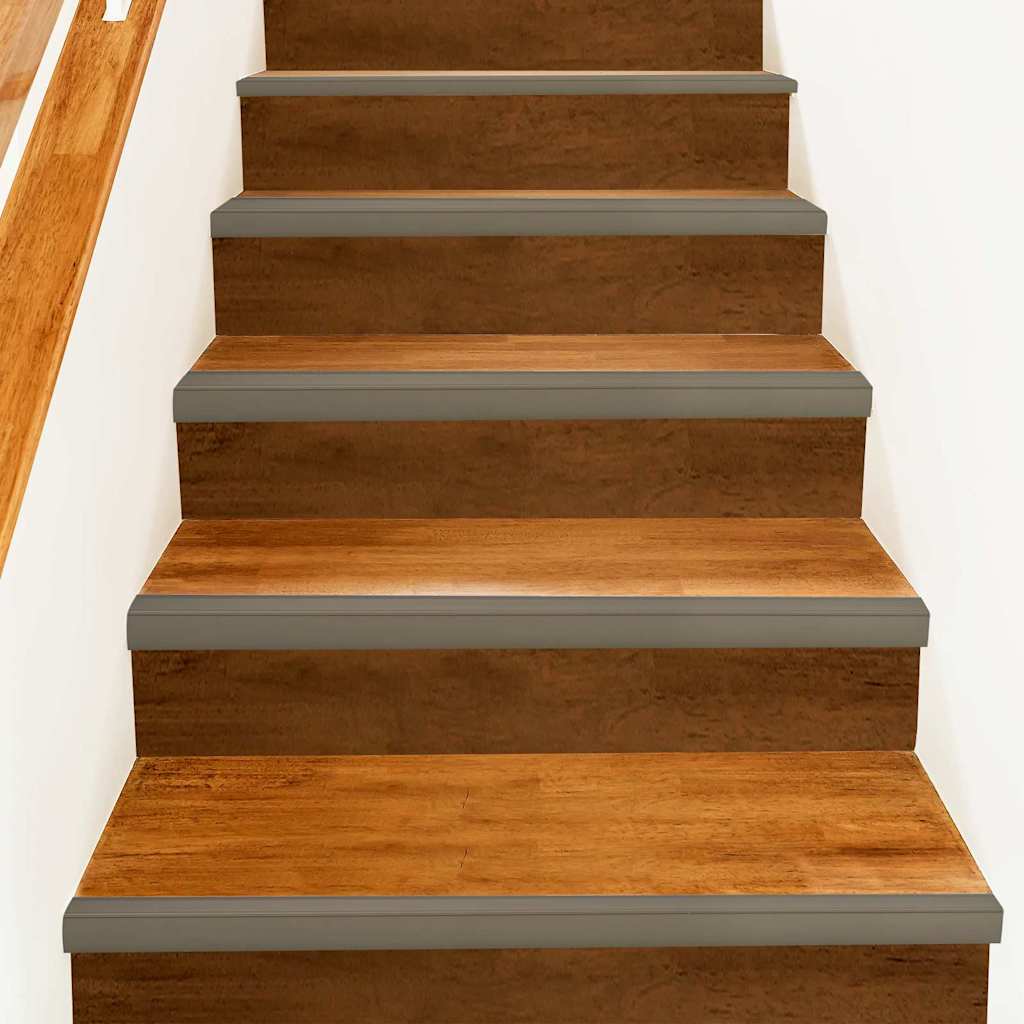 Stair Nosings 10 pcs Champagne 67 x 3 x 2 cm Aluminium