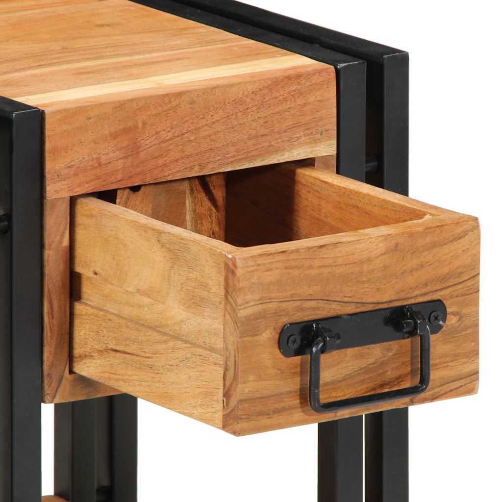 Bedside Cabinet 2 pcs Brown 30 x 30 x 40 cm Solid acacia wood