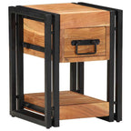 Bedside Cabinet 2 pcs Brown 30 x 30 x 40 cm Solid acacia wood