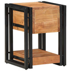 Bedside Cabinet 2 pcs Brown 30 x 30 x 40 cm Solid acacia wood