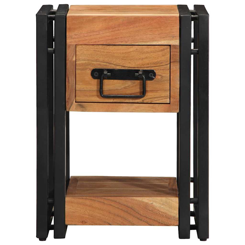 Bedside Cabinet 2 pcs Brown 30 x 30 x 40 cm Solid acacia wood