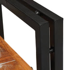 Bedside Table Brown and Black Solid Reclaim wood