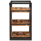 Bedside Table Brown and Black Solid Reclaim wood