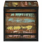 Storage Box Brown and Black 40 x 40 x 40 cm Solid Acacia Wood