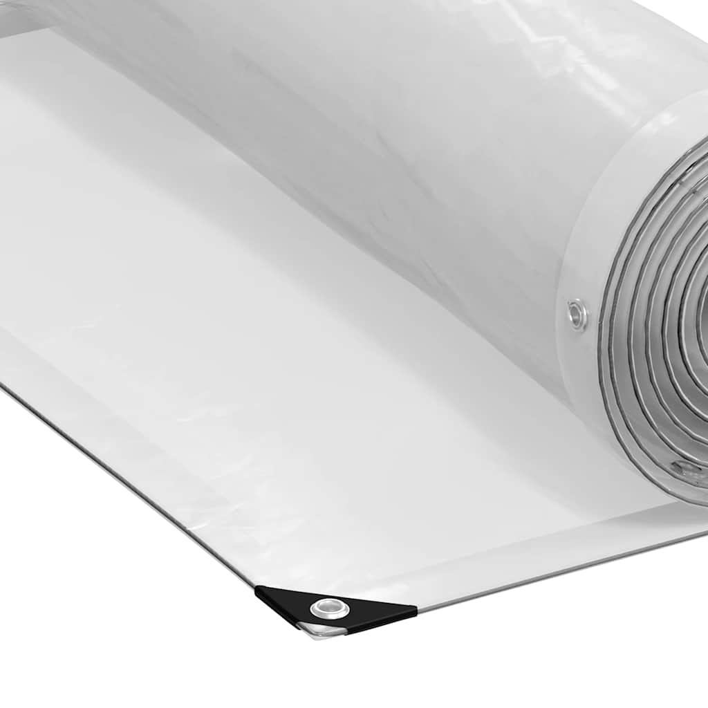 Clear Tarpaulin with Eyelets 1x2 m Polyethylene