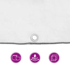 Clear Tarpaulin with Eyelets 1x6 m Polyethylene