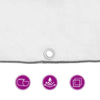 Clear Tarpaulin with Eyelets 2x2 m Polyethylene